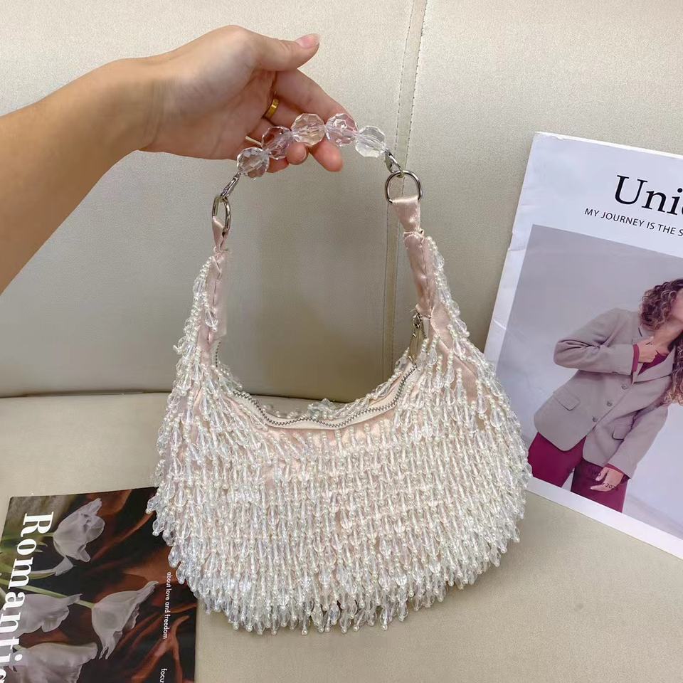 High Quality Wholesale Beaded Wedding Tote Party Pearl Purse Evening Bag