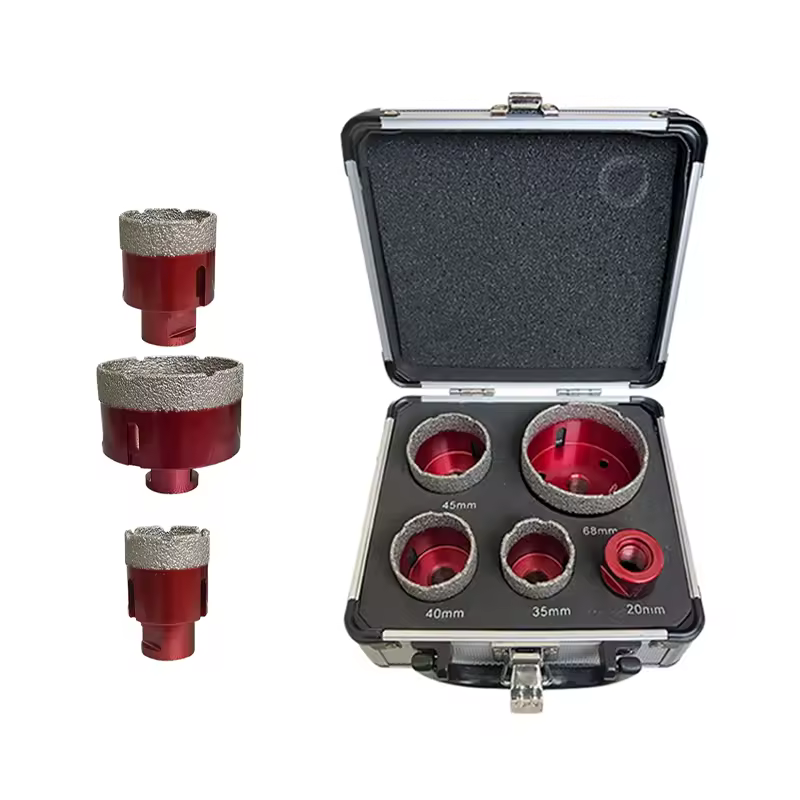 M14 Thread Vacuum Brazed Diamond Core Drill Bit Tile Concrete Hole Saw Set
