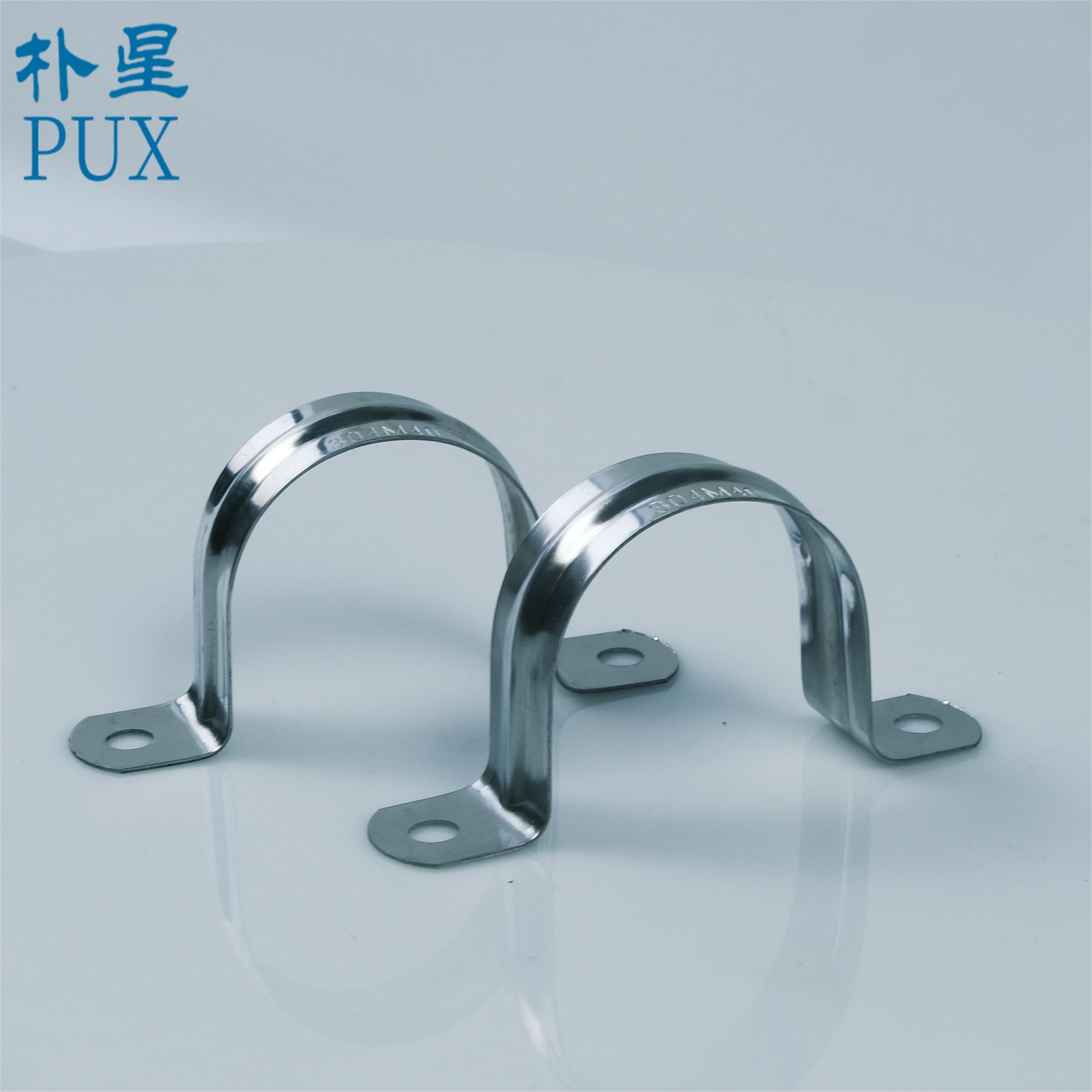 Galvanized Iron Fixed Hydraulic Pipe Clamp Thickened Riding Horse Pipe Clamp U-Shaped Pipe Buckle Clamp