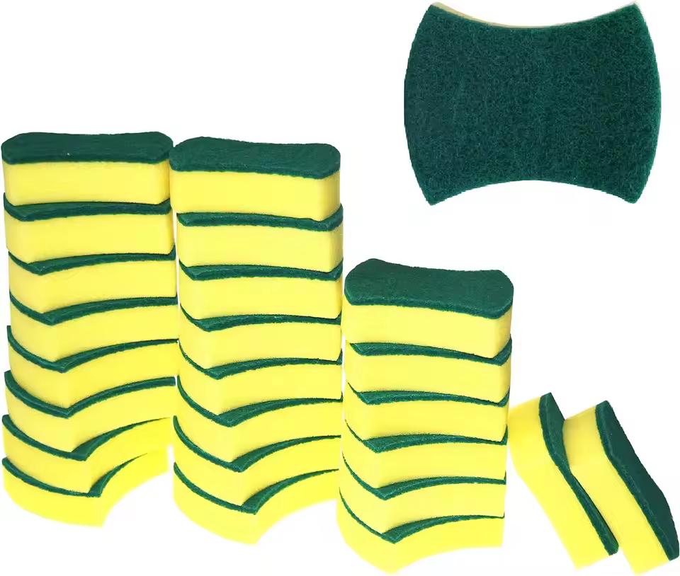 Best Selling Dish Cleaning Magic Sponge Double-sided Scouring Pads Scrubber Kitchen/household Cleaning Sponge