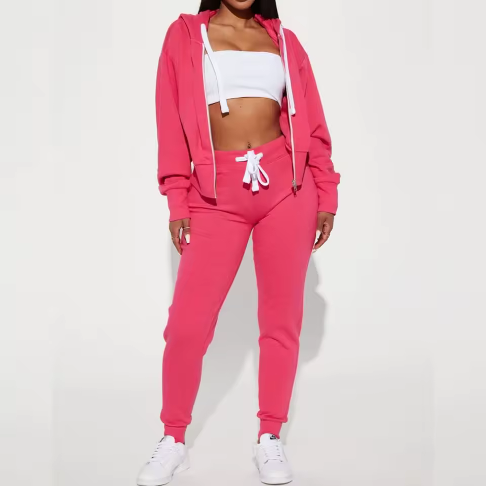 Premium Quality Women S 2 Piece Tracksuit Custom Classic Streetwear With Loose Fit Oversized Track Suits