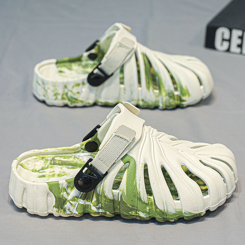 Wholesale Men Popular Slides Sandal Slipper Latest Design with Floral Print Design Beach Wading Shoes