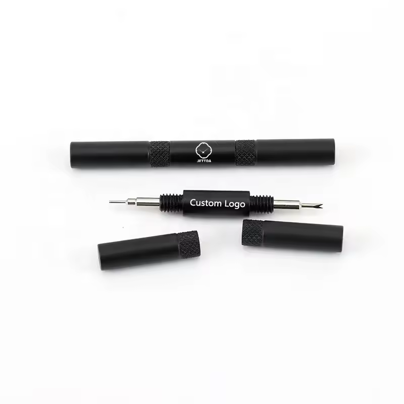 Jettda Portable Double Head Strap Spring Bar Link Pin Remover Repair Watch Tool For Watch Band With Cap