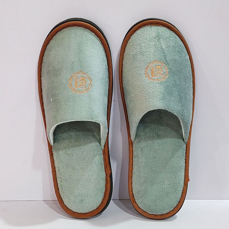 Wholesale Eco Comfortable Hotel Linen Slippers