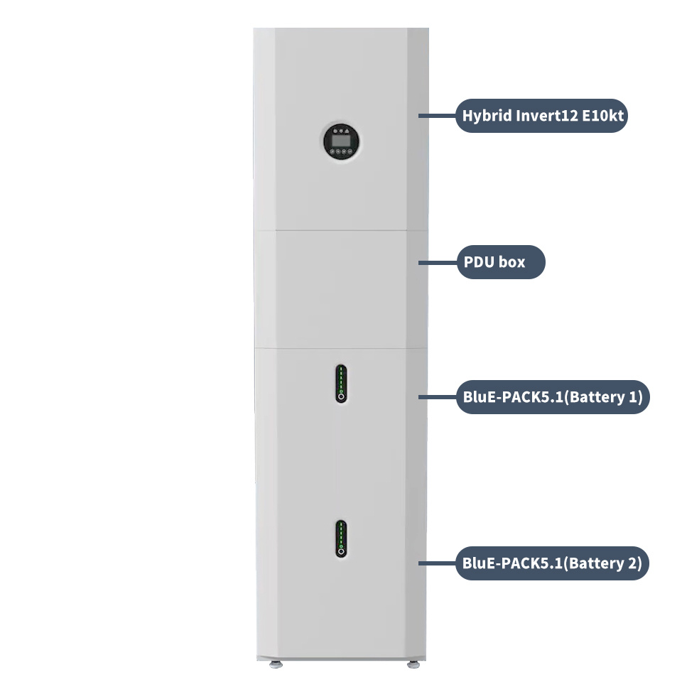 Kstar Hybrid Inverter Blue-S Series All-in-One Power Station Complete Solar Home System for Residential Use 5kw Inverter with 10kwh Solution