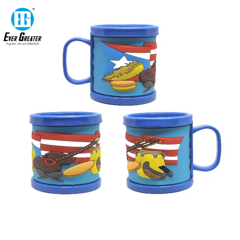 Customizable 3D Effect Rubber Mug, High Quality Travel Souvenir Rubber Mug