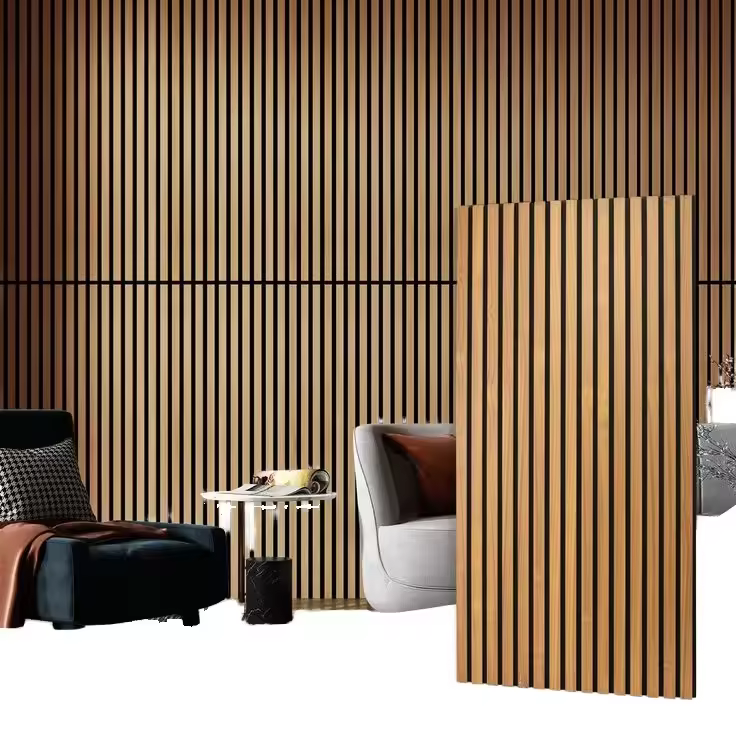 Woxin High Density Eco Wooden Slat Felt Acoustic Panels Soundproof Wall Panels For Home Studio Office