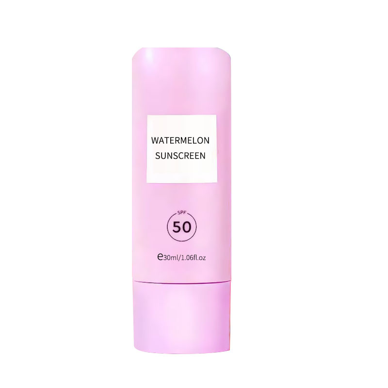 Private Label Chenmei Brand Watermelon Cooling Sunscreen SPF 50 Natural Lightweight Skin Zinc Mineral Sunscreen Cream Aqua Gel