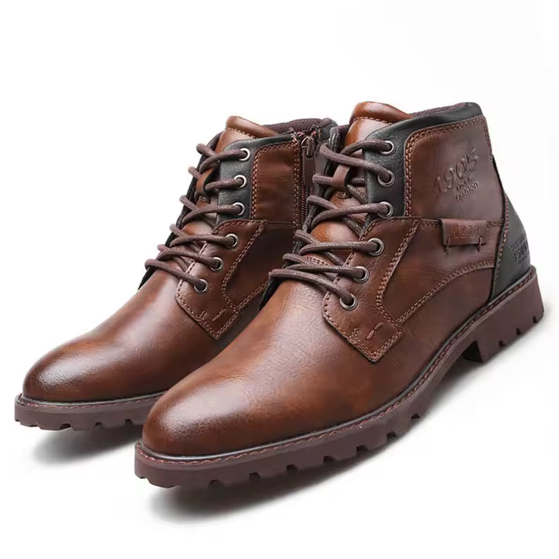 2025 Hot Selling Latest Designs Products Shoes British Style Men Fashion Genuine Leather Men's Boots