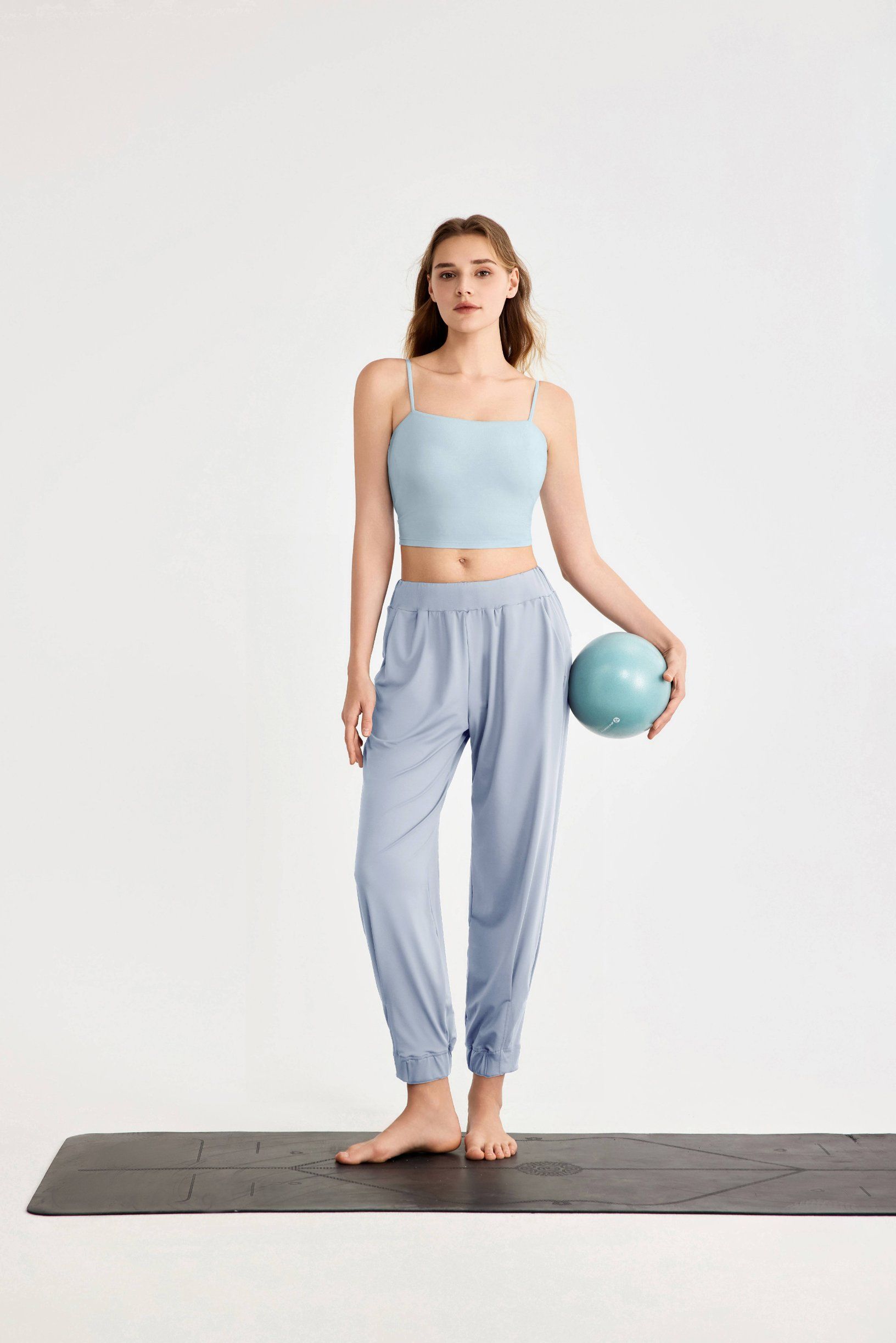 Women's Activewear Loose-Fit Cooling Sports Pants, High-Waisted Slim Yoga & Pilates Joggers