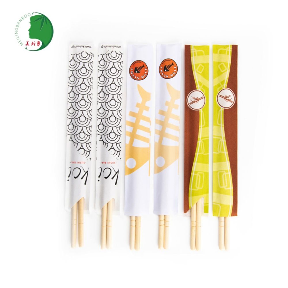 Bulk Plastic Bag Paper Wrap Natural Bamboo Round Chopsticks Manufacturers with The Best Price