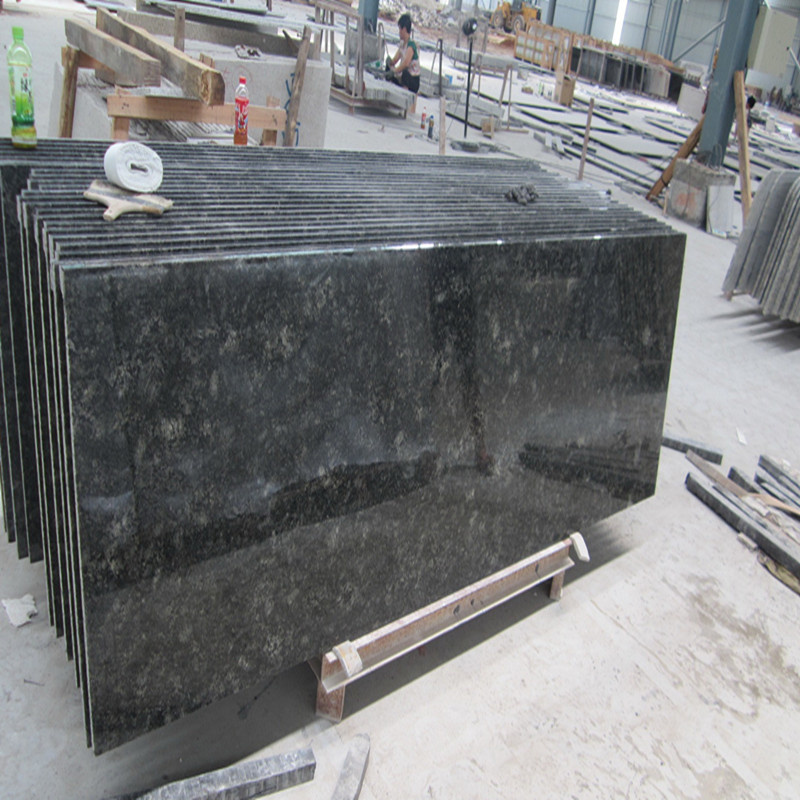 Green Granite Countertop Color Verde Butterfly with Backsplash