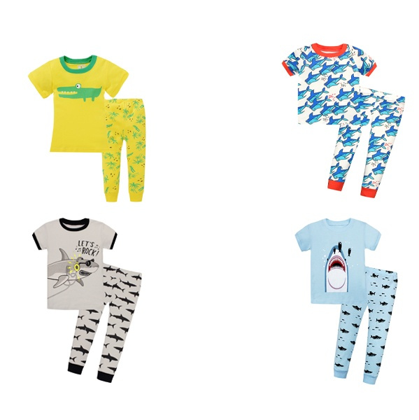 New Design Autumn Wholesale Kids Pajamas Sets 100% Cotton Children Sleepwear Fashion Printing Kids Pyjamas