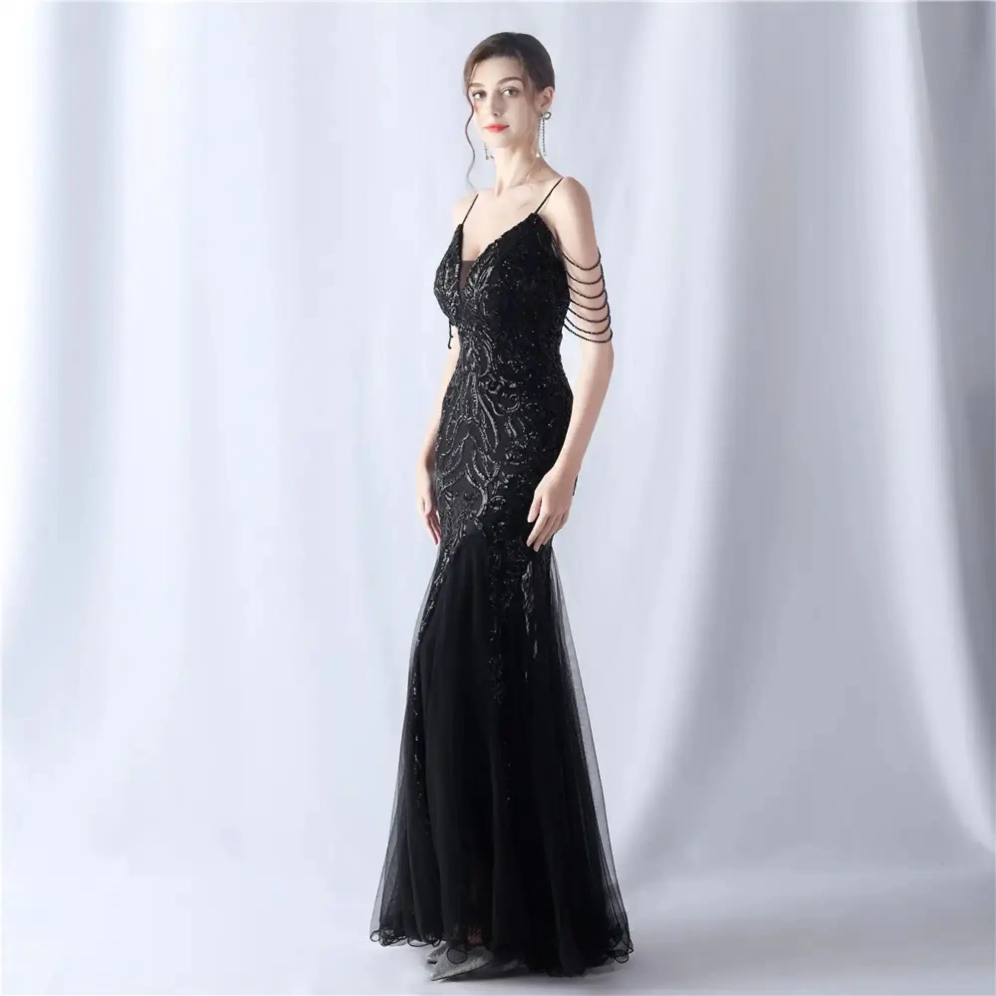 Direct Glamorous Maxi Sparkly Formal Dress Glamorous Silhouette Designer Inspired for Formal Events