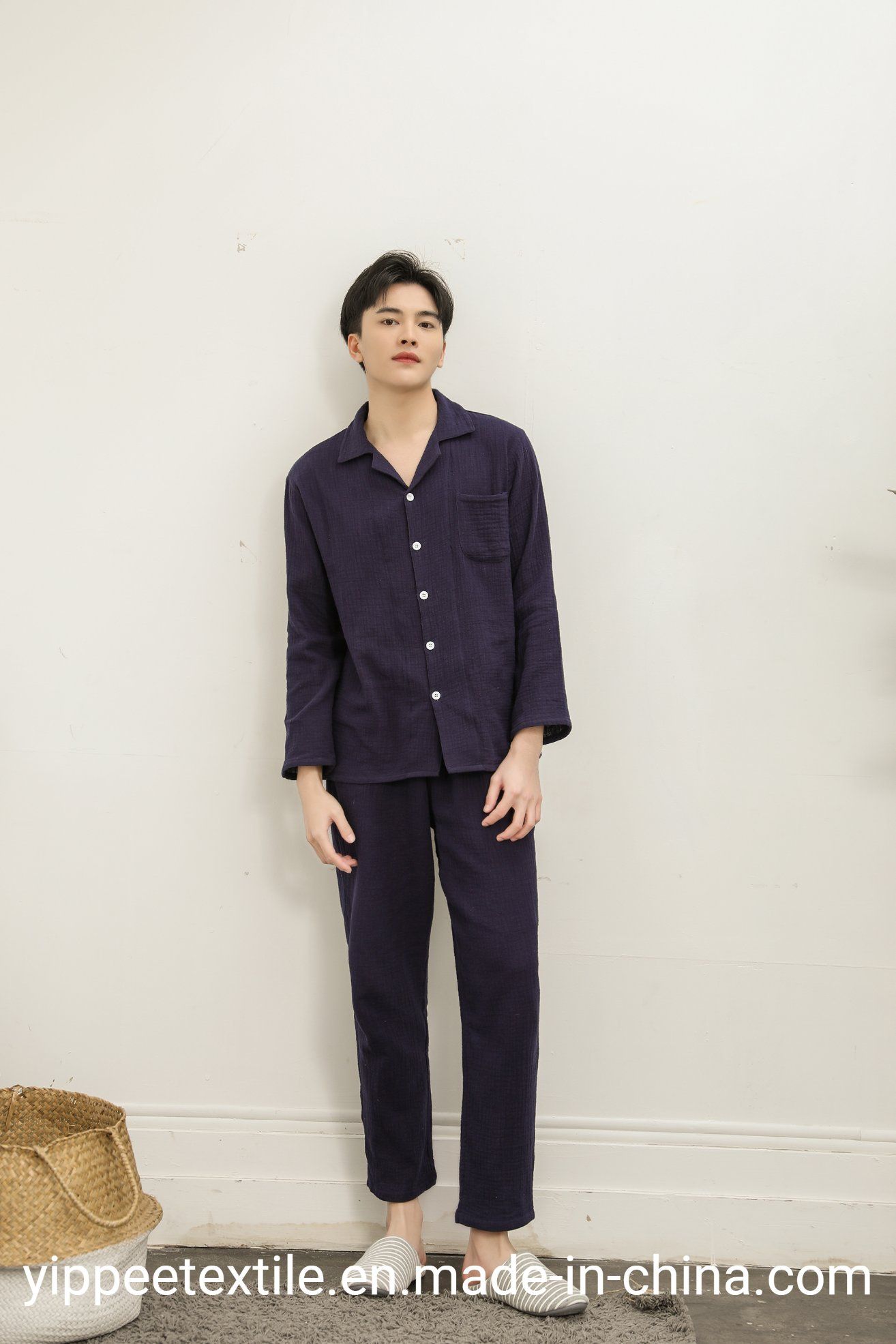 New Arrival Cotton Men's Loungewear Sleepwear Pajamas Set