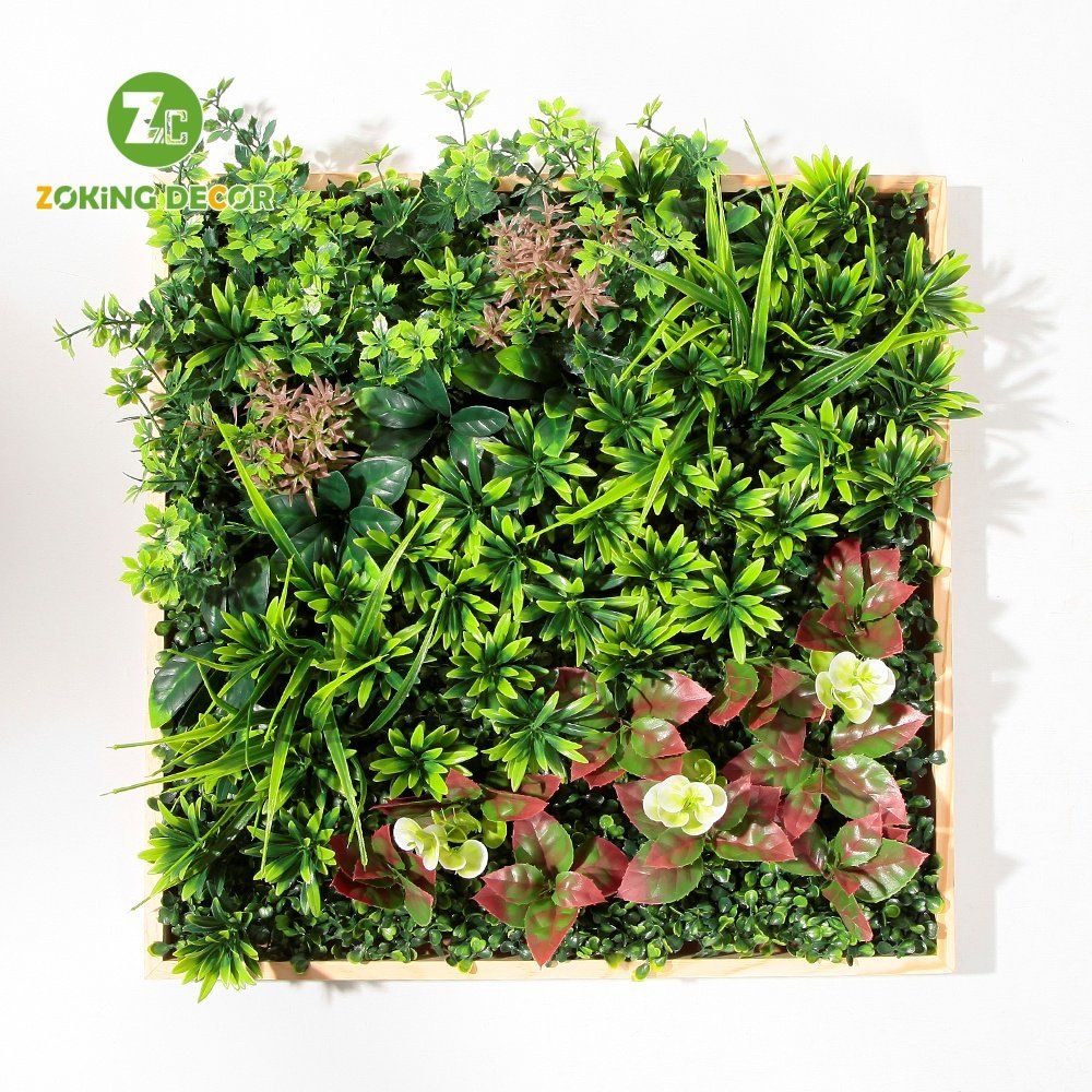 Home Decor Outdoor Plant Wall Scene Layout Artificial Green Plants Wall