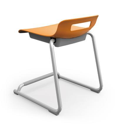 Wholesale School Furniture Stacking Plastic Chair with Steel Frame