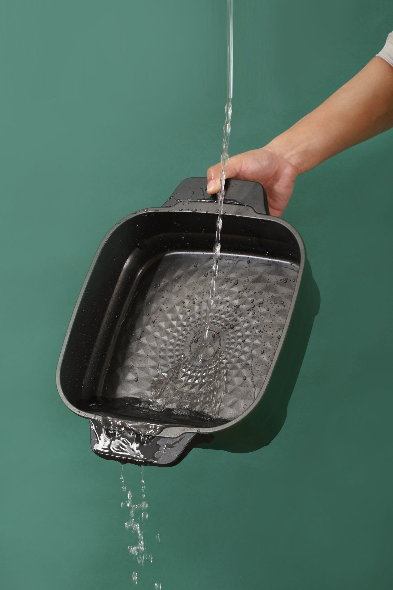 Efficient 1600W Electric Electric Square Skillet 30cm, 6L Capacity, Fast Cooking