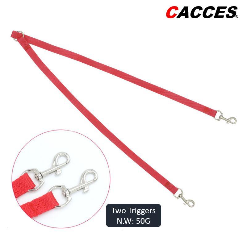 Cacces Double Dog Lead Dual Leash No Tangle PT102L Dual Two Dog Leads for Training, Walking Dual Two Clips Dog Lead Universal Original Supply Cheap Wholesale