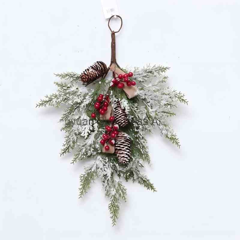High Quality Christmas Branches Holiday Wedding Party Decoration Supplies Hook Ornament Craft Gifts