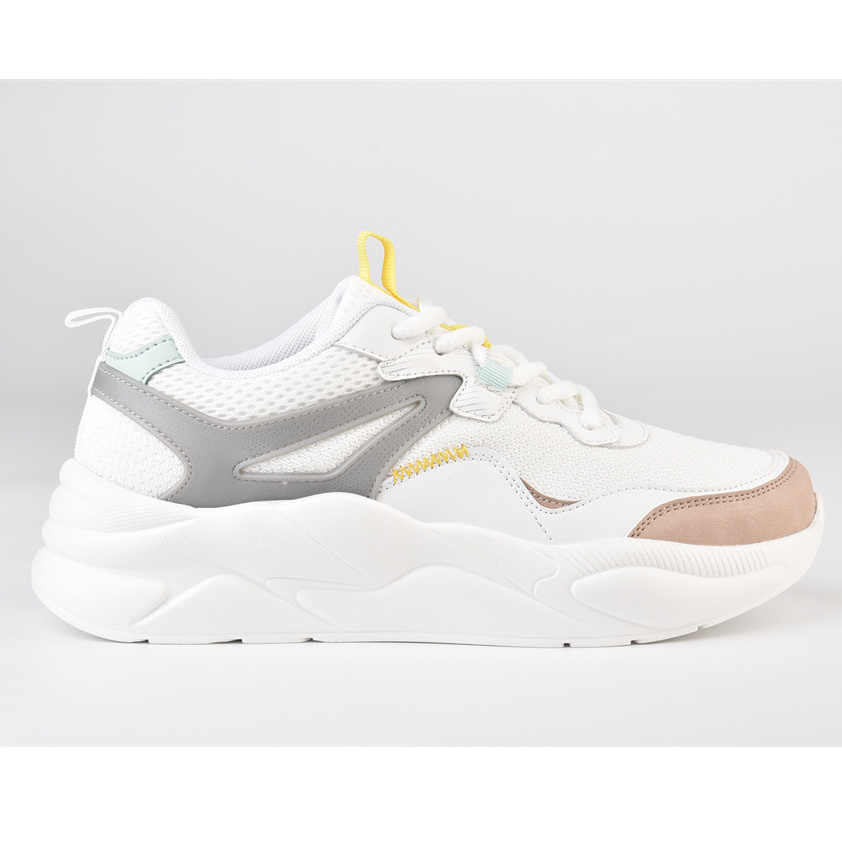 OEM Women Shoes Breathable Mesh Sneakers Fashion Ladies Flat Shoes Casual Shoes