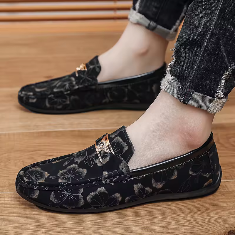M078 Wholesale Men's Casual Slip-on Loafers Lazy Driver Shoes For Spring And Autumn Low Moq Oem Odm