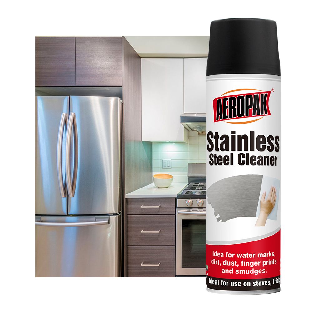 Aeropak 500ml Aerosol Industrial-Grade Multi-Purpose Stainless Steel Stain Remover Spray for Kitchen and Home