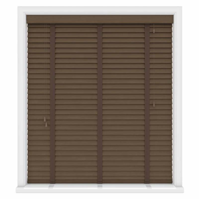 Manufacturer Supplier Curtain Faux Wood Blinds for Window 50mm PVC Foam Blinds