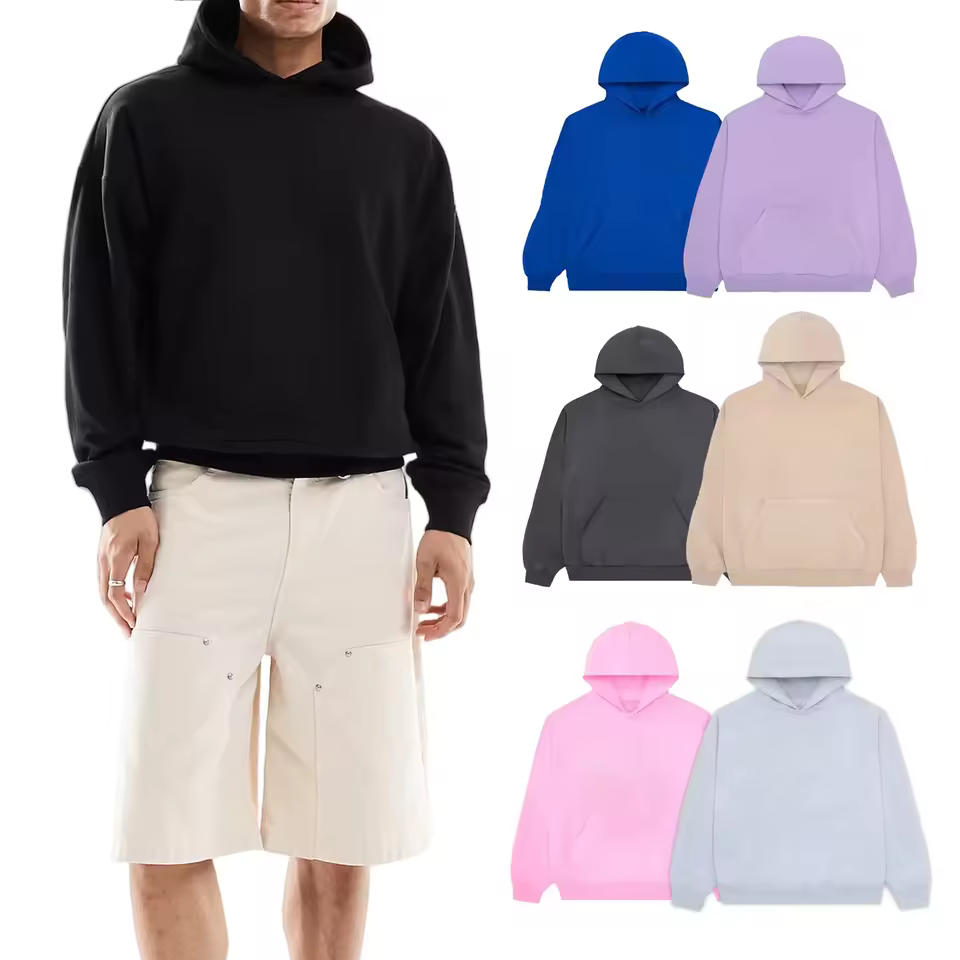 Customizable Cotton Hoodie For Men Oem Odm Pullover Sweatshirt Available In Multiple Styles For Daily Sport Outdoor Casual