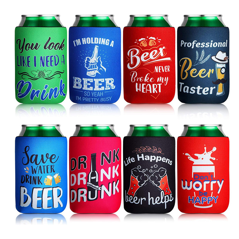 Insulated Neoprene Beer Can Cooler Sleeve for Drinks