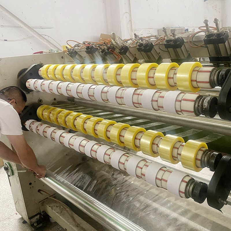 Wide Personalised Self Adhesive Parcel BOPP Yellowish Colour Packing Sealing Adhesiva Gummed Low MOQ Good Price Tape