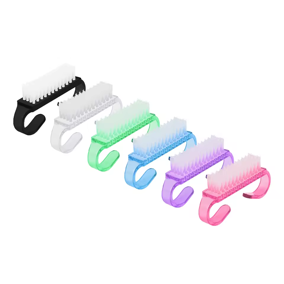 Best Selling High Quality Nail Set Soft Bristle Polish Gel Nail Dust Cleaning Brush Handle For Manicure Pedicure Scrubbing