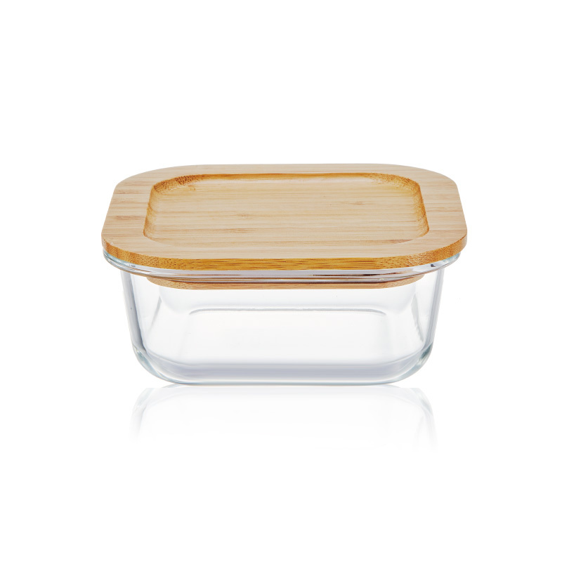 Square Stylish High Borosilicate Glass Fresh-Keeping Container Perfect for Refrigerator, Pantry, Storing Leftovers, Meal Prep, Eco-Friendly, Non-Toxic, Reusable