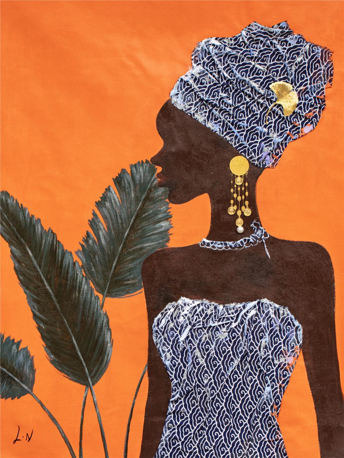 Modern Black Art Wall Handmade Oil Painting Home Products