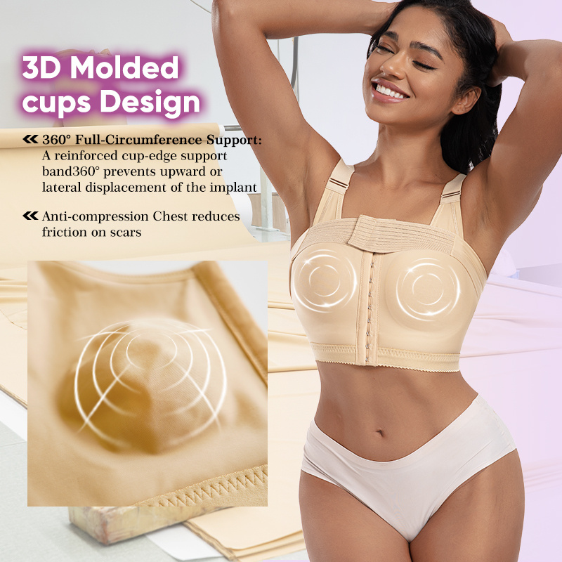 Back Support Posture Post Operation Surgical Moldeadoras PARA Mujer Push up Shapewear Tops Bra Post-Op Colombianas Faja