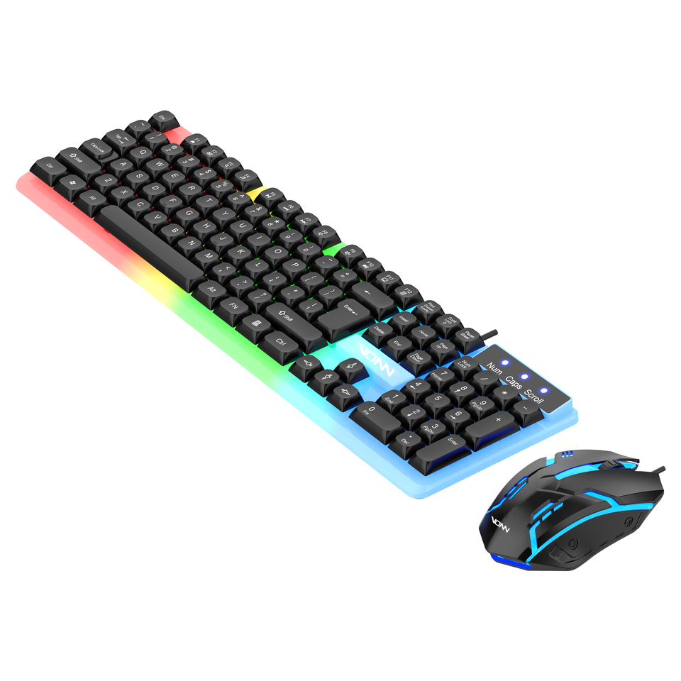 Wholesale Custom Von305 Usb Ergonomics Design Gaming Keyboard Mouse Combo Led Back Light For Home Office