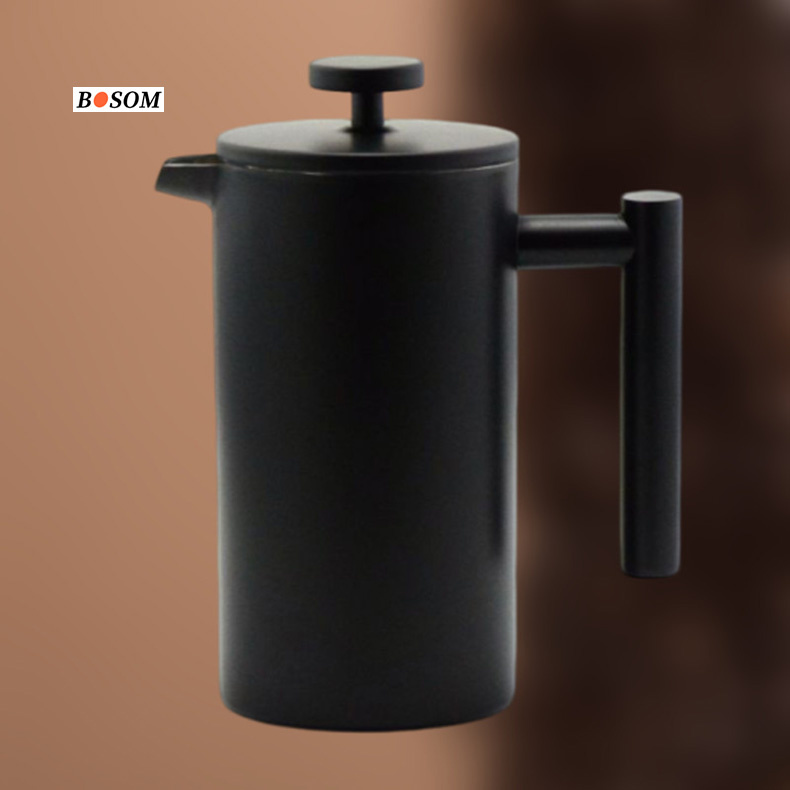 304 Stainless Steel French Press 350ml/600ml/800ml/1000ml Double Wall Coffee French Press Coffee Maker