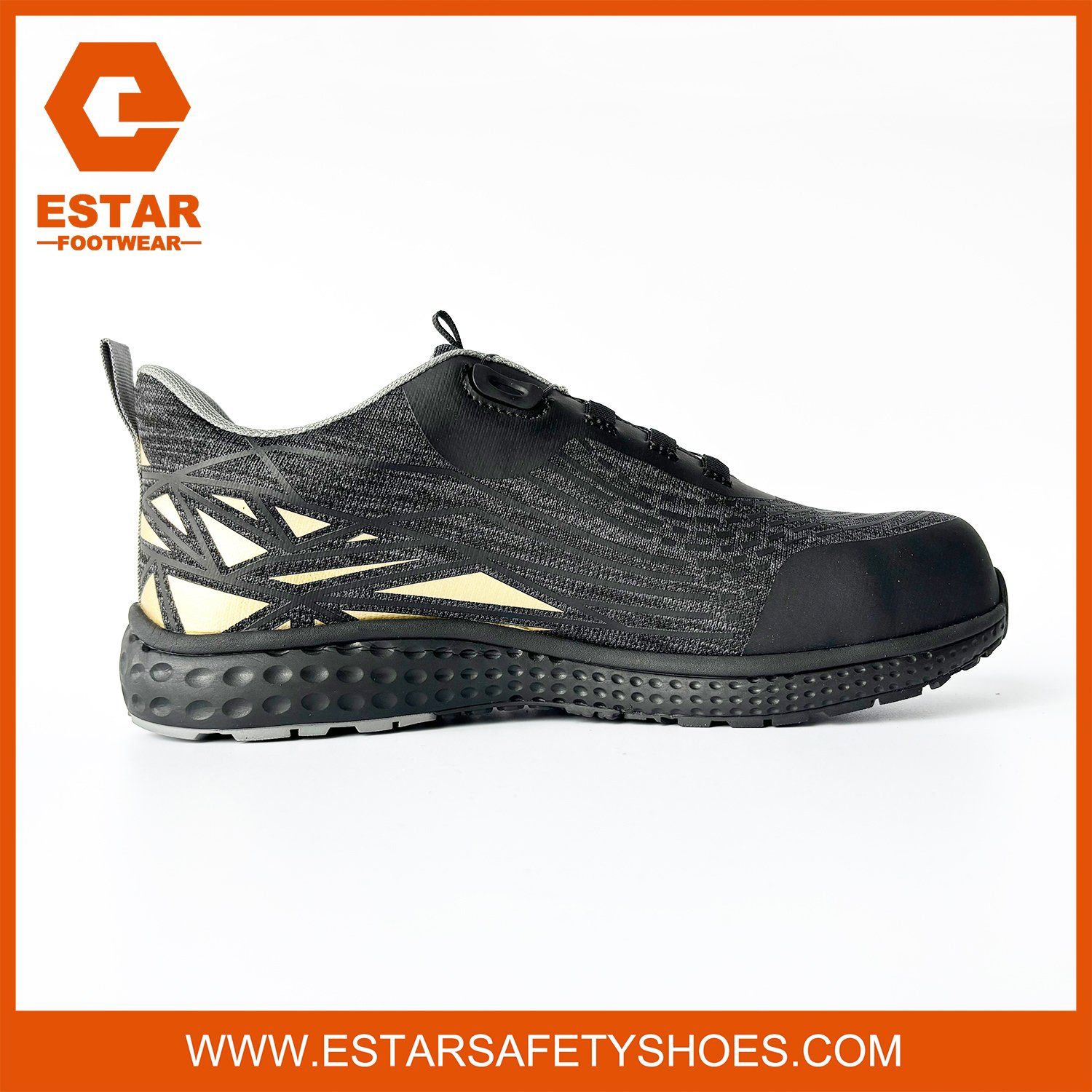 Slip Oil Resistant Rubber Outsole Boa Lace Fast Release Sport Safety Shoes