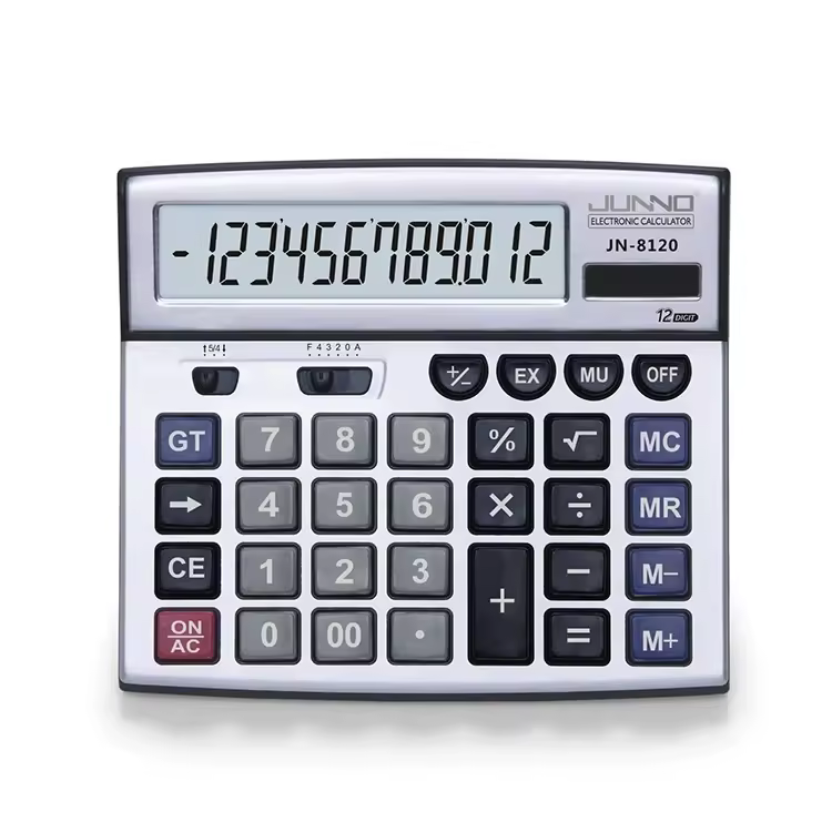 Lcd Display Big Size Office Calculators Large Display Sunway Power Supplier Professional 12 Digits Calculator