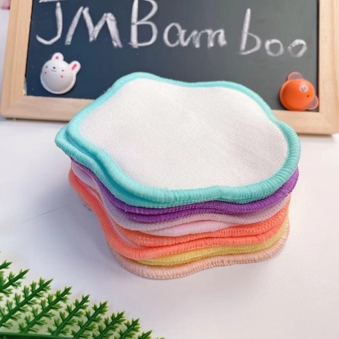 Organic Reusable Makeup Remover Pads Natural Bamboo Cotton Rounds with Cotton Laundry Bag