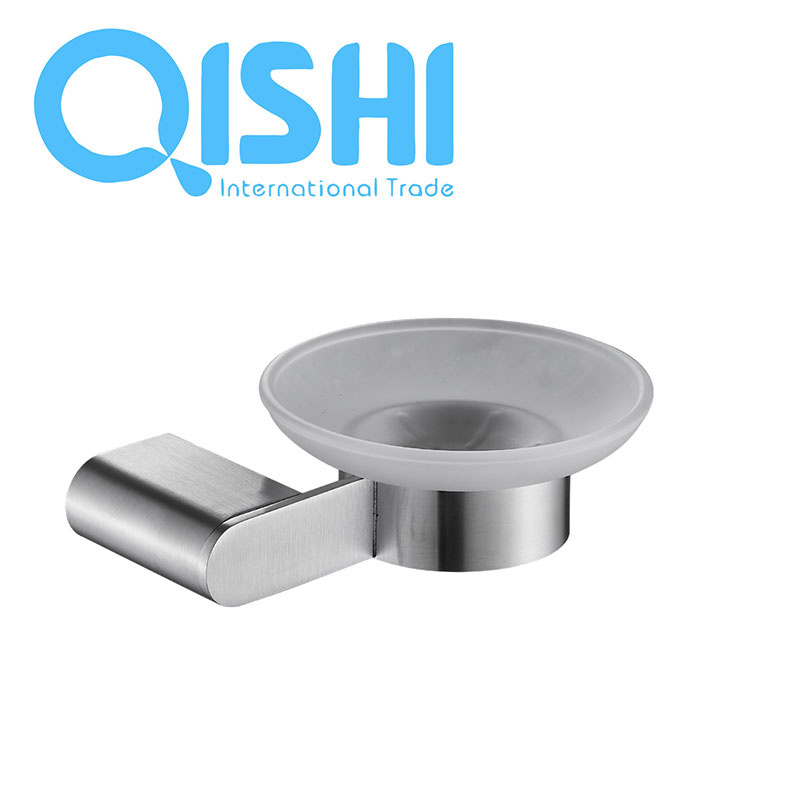 High Quality Modern Simple Style SS304 with Glass Soap Dish for Bathroom