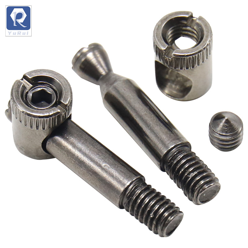Wooden Furniture, Wardrobes, Drawers, Connecting Hardware Accessories, Three-in-One Nut and Screw Combination Set