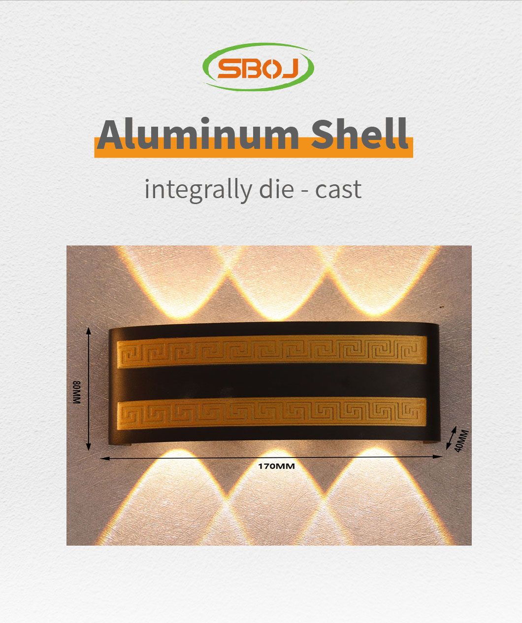 OEM Manufacturer Indoor Outdoor Lighting LED Wall 6W Under Waterproof Test