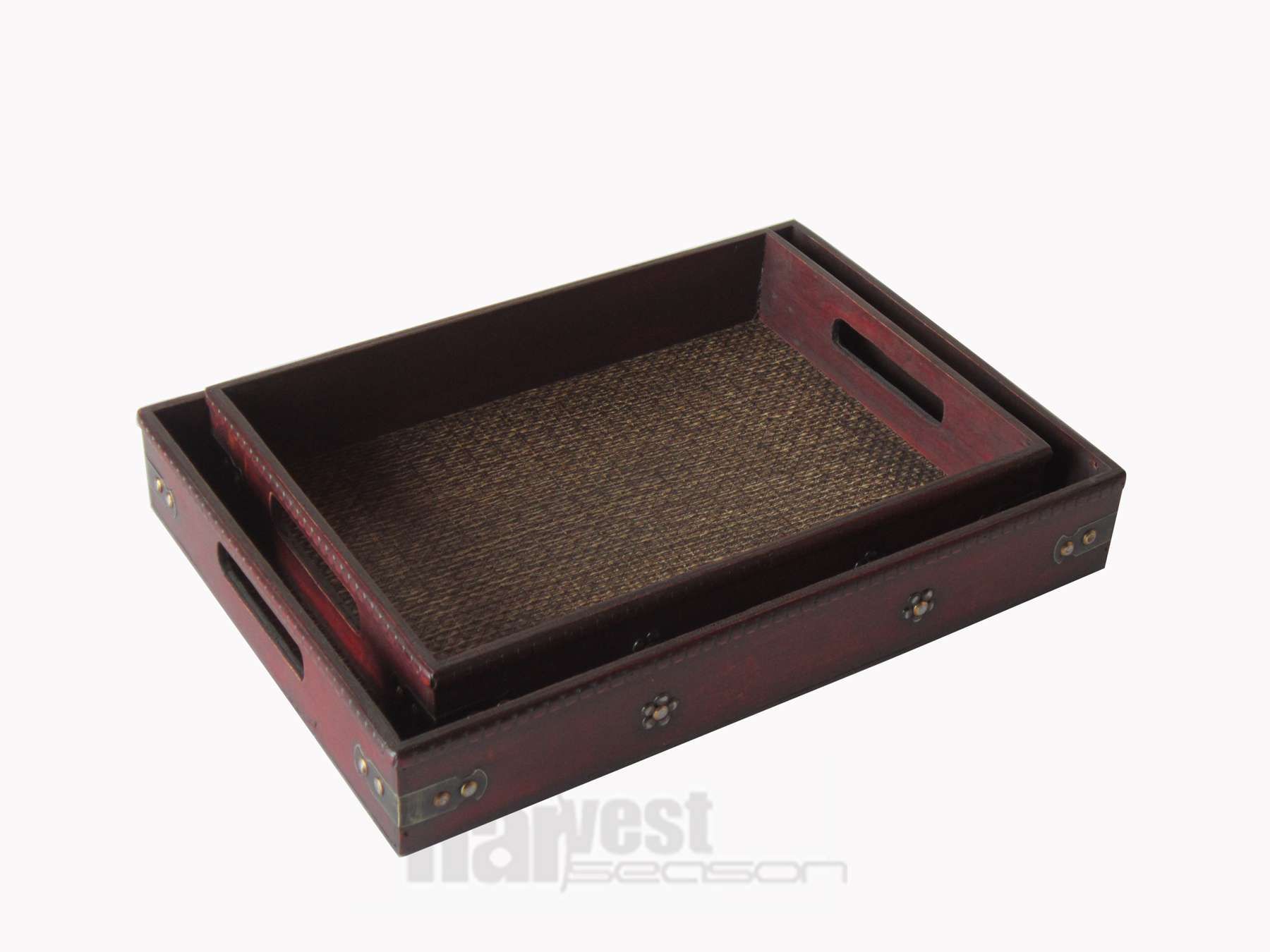 Vintage Wooden Tray Kitchen Tray Fruit Biscuit Snack Holder Home Decor Handicraft Factory Wholesale