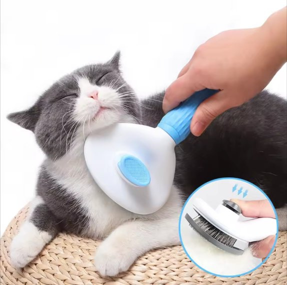 Self Cleaning Pet Brush Hair Remover Grooming Comb Cat Dog Massage Brush