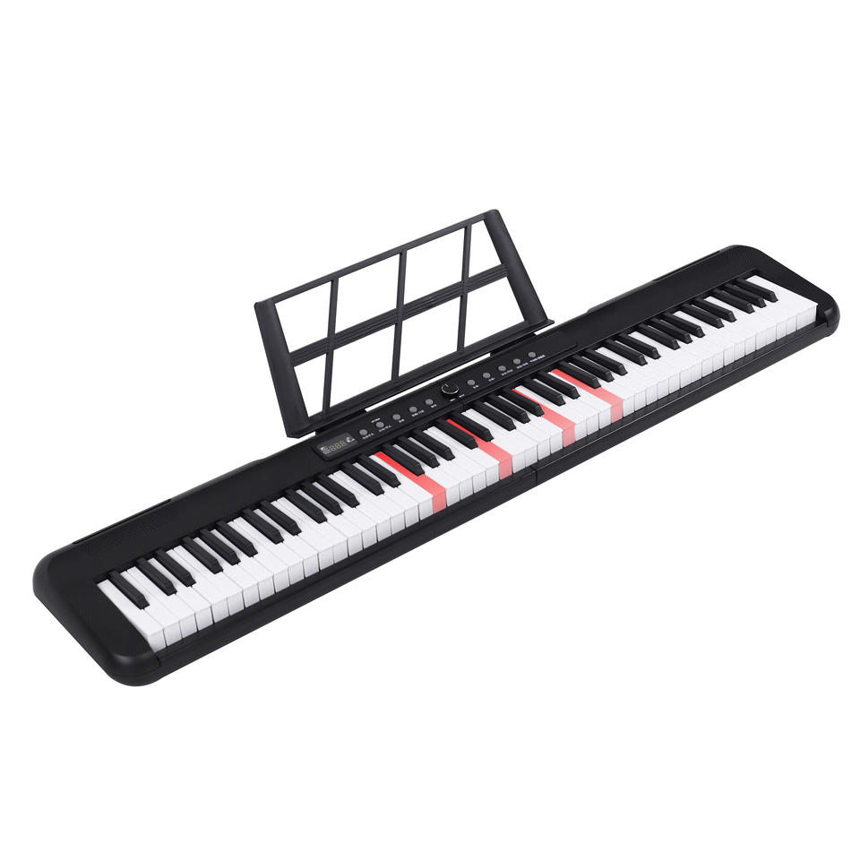 New Children Keyboard Instrument 88 Keys Digital Piano Electronic Keyboard Portable Piano With Midi And Lighting For Sale