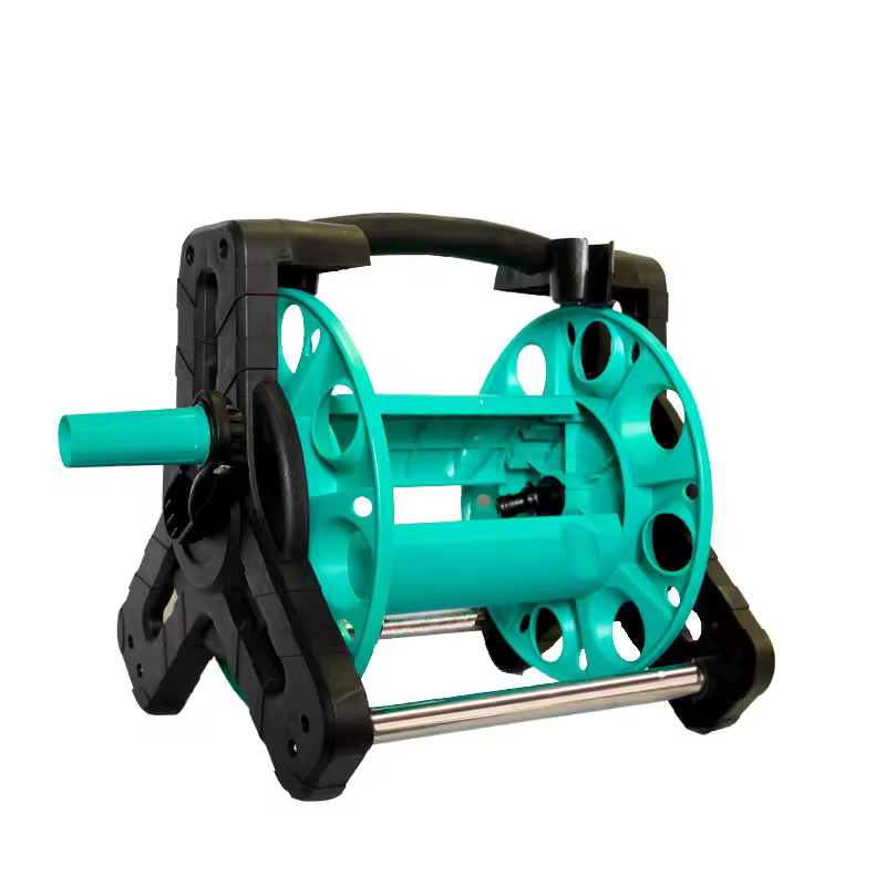 Portable Hose Reel Storage Rack Holder Organizer Garden Water Pipe