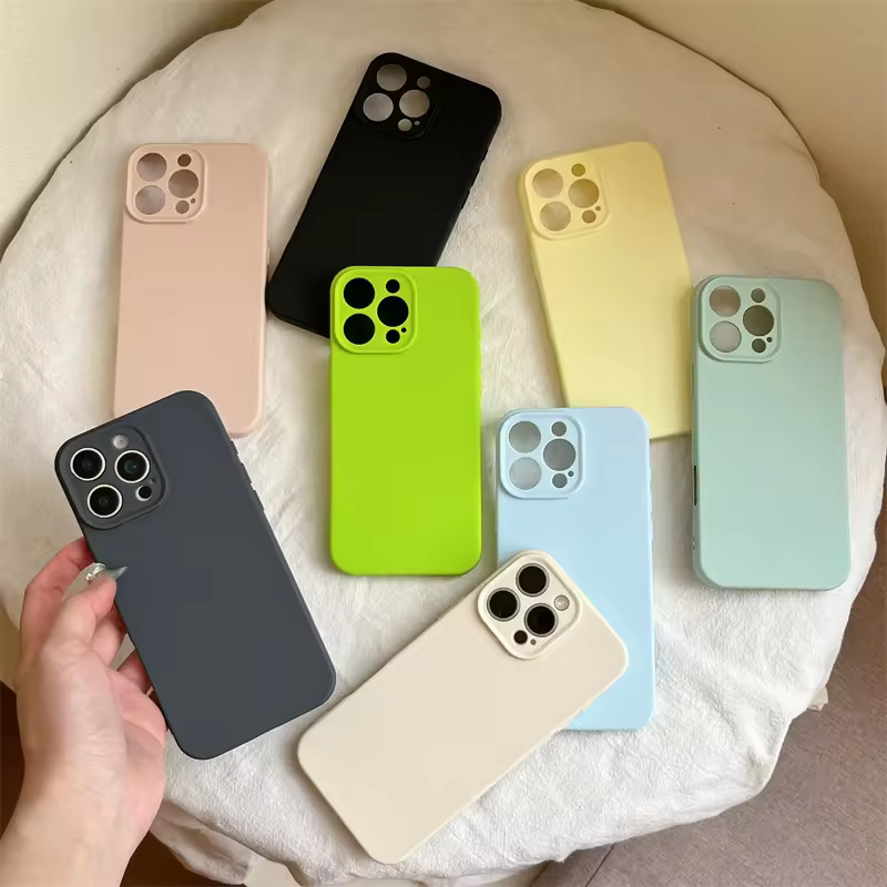 Durable Shockproof Small Solid Frosted Shell For Iphone16pro Max Convex Lens 15 New 14/13 Cheap Wholesale Mobile Phone Cases