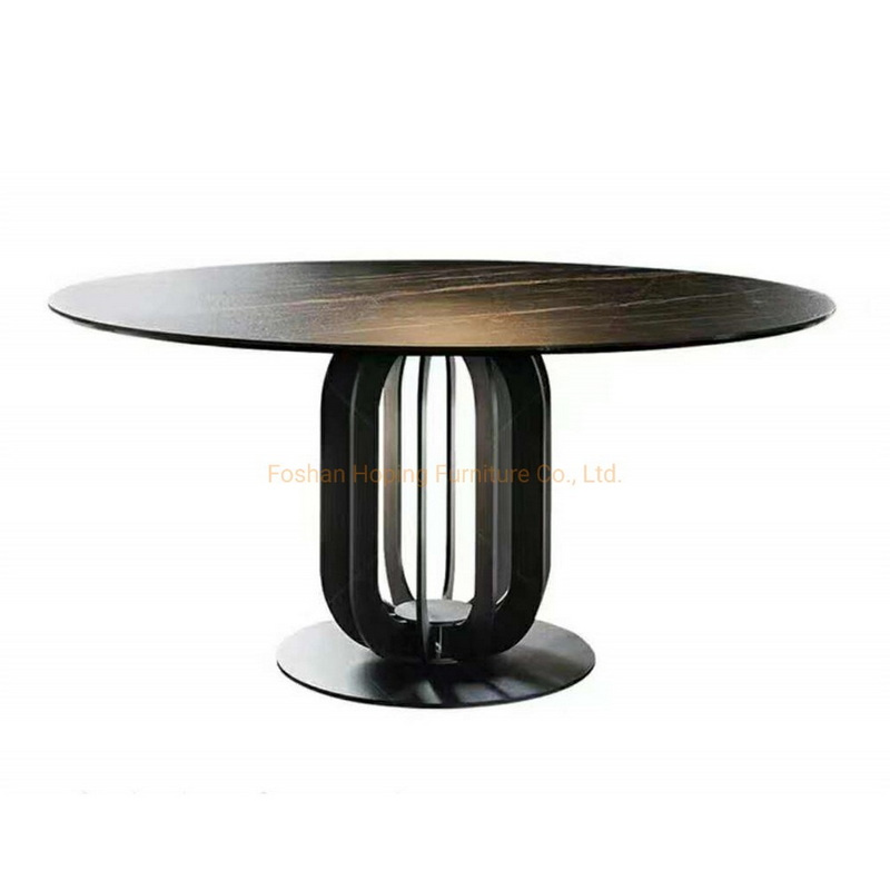 Wedding Event Cake Round Table China Home Furniture Manufacturer Black Board Dining Table