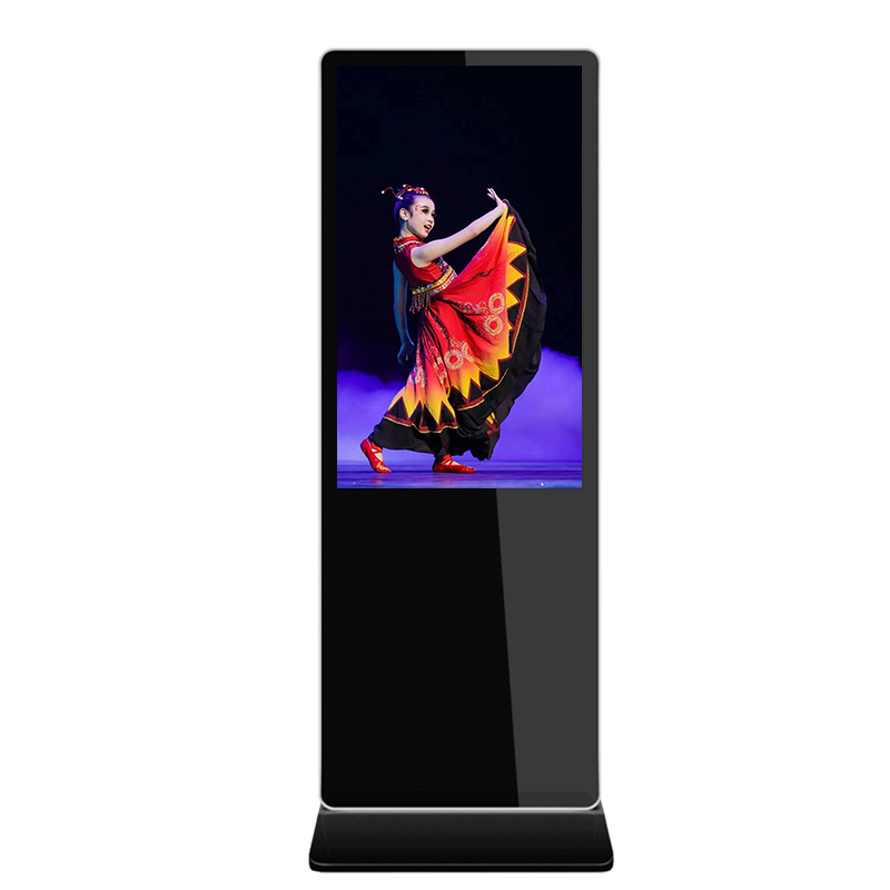 New Elegant Floor Standing Digital Signage Display WiFi LCD Screen Totem Kiosks 43 Inch Indoor Advertising Playing Equipment